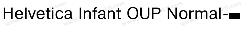 Helvetica Infant OUP Normal字体转换